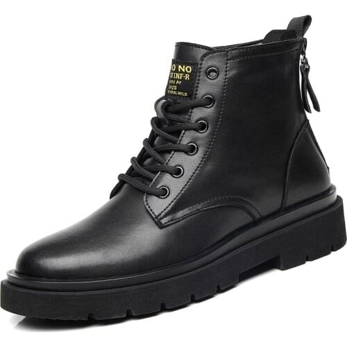 2021 autumn new British high helper work boots trend Martin boots mens fashion combat mens military boots A005