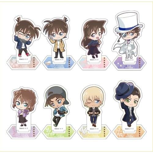 Japan Anime Detective Conan Case Closed Furuya Rei Kudou Shinichi Akai Shuichi Cute Acrylic Stand Figure Model Desktop Toy