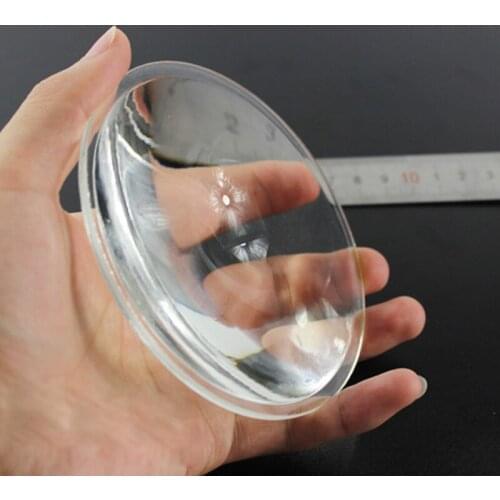 Optical Focal Length 73mm Plano Convex DIY Condensing Glass LED Lens Optics Element Magnifying Glass Lens 1PC 74mm Diameter