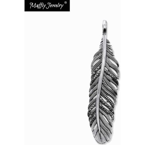 Feather Pendant,Europe Style Rebel Fashion Good Jewelry For Men And Women, Gift In 925 Sterling Silver