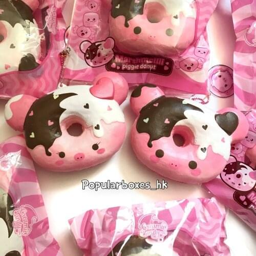 Creamiicandy x popularboxes mashmellow piggy dount squishy Slow Rising Gift Toy
