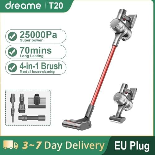 Dreame T20 Handheld Cordless Vacuum Cleaner for Home OLED Display Battery Powerful Wireless Vacuum Cleaner Broom without Cable