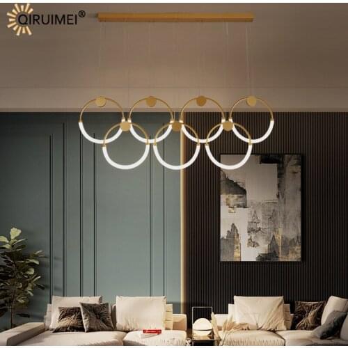 Gold Swell New Modern LED Pendant Lights For Living Dining Room Restaurant Bedroom Lamps Aisle Bar Hotel Hall Indoor Lighting