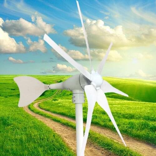 400W wind turbine 12V24V six-blade household outdoor power generation with wind energy breeze start