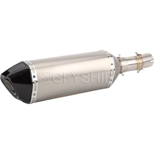 For Honda AFRICA TWIN CRF1000L 2016 2017 2018 2019 CRF1000L AFRICA TWIN Escape Slip-on Motorcycle Exhaust Muffler With Link Pipe