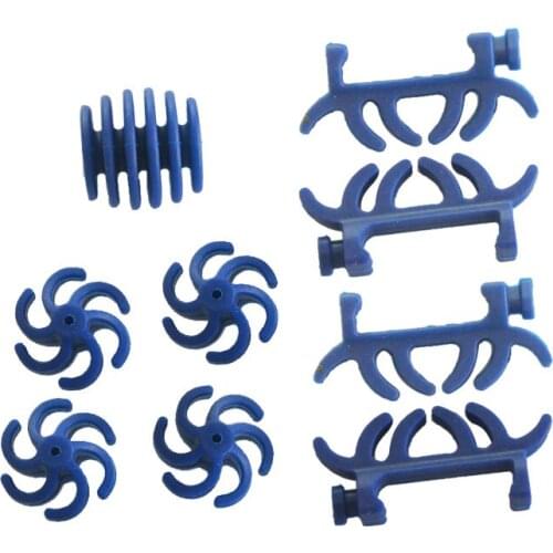 1 PACK bow string silencer stabilizer reduce noise and vibration blue rubber for compound bow 9 in 1