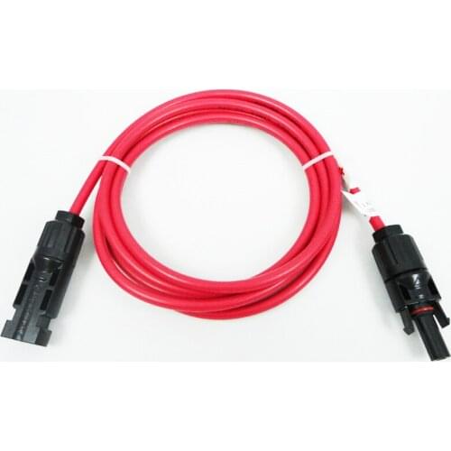 10 PCS/Lot 5m 4.0mm Extension Cables with Solar Mounted Connectors for Solar Panels and Solar Power Systems