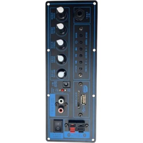 12V Battery 220V High Power Square Dance Bluetooth Power Amplifier Board Portable Lever Mobile Bluetooth Audio Motherboard