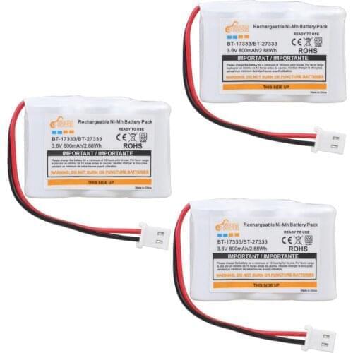 800mAh BT-17333 BT-27333 Battery Cordless Phone Battery for Vtech BT17333 BT27333 BT-17233 BT17233 BT-163345 CS5121