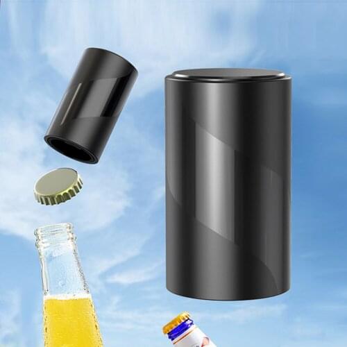 Automatic Caps Opener Kitchen Drink Bottle Stainless Steel Beer Opening Tools Bottle Opener Beer Fridge Kitchen Tools