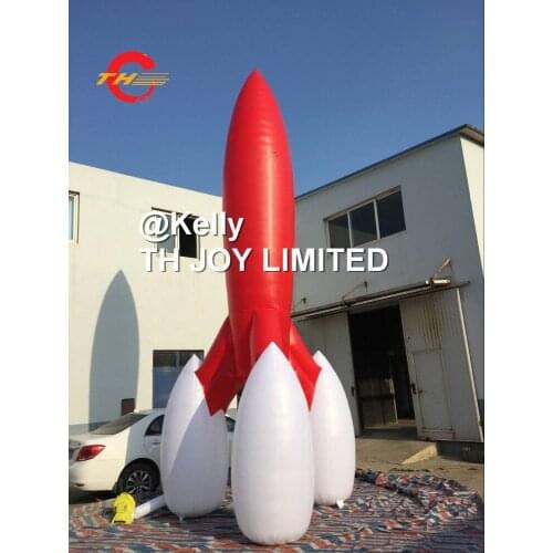 Free air shipping oxford advertising inflatable rocket, big inflatable rocket model for sale, outdoor cheap inflatable spaceship