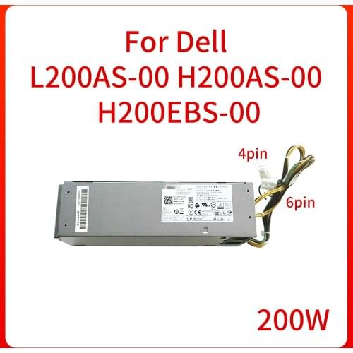 200W power supply L200AS-00 8TVYY H200AS-00 X61RM H200EBS-00 CGFJT PUS For Dell 3050 5050 7050 6PIN 4PIN Desktop NEW Original