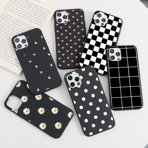 Checkered Dot Heart Case For Xiaomi Redmi Note 10 9 8 7 Pro 8T S 6 5 9C Mi 11 A3 9T 9 SE 10 10T Lite Poco X3 NFC F3 TPU Cover