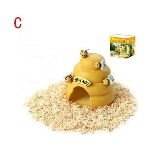 Hamster Nest Ghost Resin Cabin Cute Hamster Bedroom resin hut