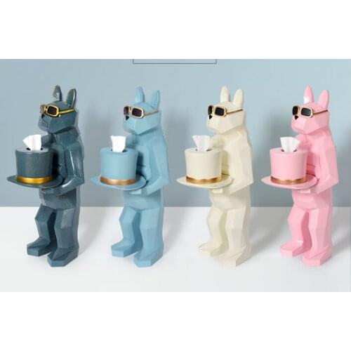 Ins Nordic creative paper towel box, machine dog accessories, toilet camouflage paper towel rack, decoration box, jewelry box