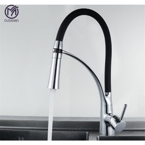 Brass Chrome Polished Deck Mounted Hot and Cold Single Hole Sink Tap Mixer Kitchen Faucet