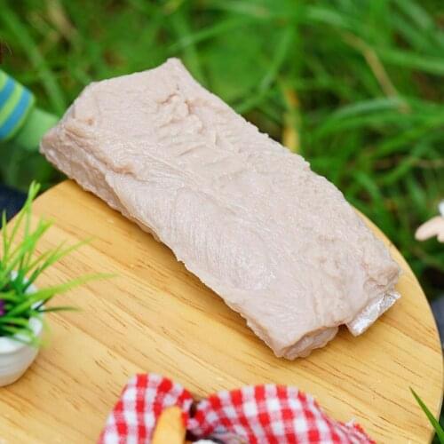 Dollhouse Mini Simulation Food Model Fake Ribs Playhouse Props Tricky Funny Toys Kitchen Pretend Shooting Cook Q0F6