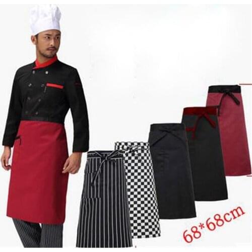 68*68cm chef half body pinafore hotel restaurant kitchen chef apron clothing costom logo worker waiter dress