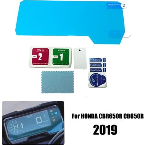 CBR650R CB650R 2019 new moto Cluster Scratch Protection Film Instrument Dashboard Cover Guard TPU Blu-ray For HONDA CBR650R