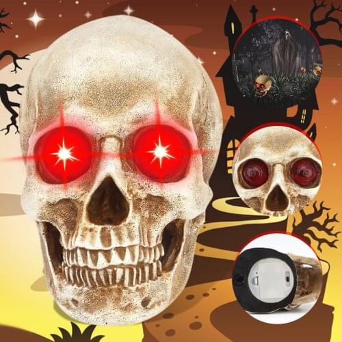 New Halloween Decoration Outdoor Lamp Skull Head Wall Hanging Lamp Fear Party Decoration Supplies Halloween Home Decoration