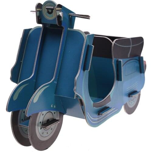 DIY Office Desk Organizer Storage Box Pen/Pencil /Cosmetic Holder (Motorcycle Shape)