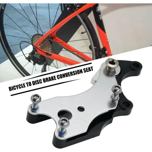 1pcs Road Bicycles No Disc Frame Mount Bike to Disc Brake Conversion Mount Brake Adapter Aluminum Alloy Sturdy Bike Accessories