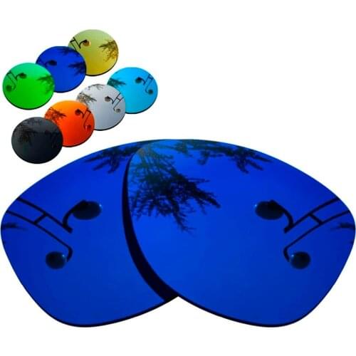 100% Precisely Cut Polarized Replacement Lenses for Frogskins Sunglasses Deep Blue Mirrored Coating Color- Choices