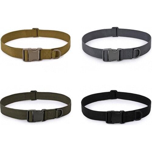 Adjustable Buckle Tactical Belt Waistband Military Rescue Multifunctional Hanging Bag Fixing Strap Outdoor EDC Training Belt