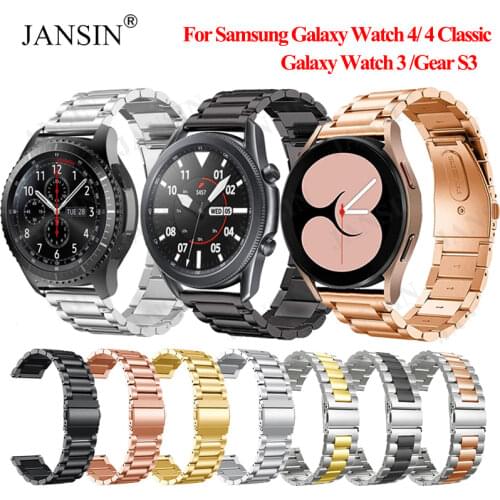 Watchband Strap For Samsung Galaxy Watch 4 44mm 40mm Stainless Steel Band For Samsung Galaxy Watch 4 Classic 42mm 46mm Correa