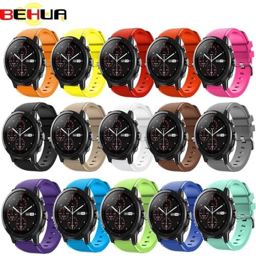 22mm Soft Silicagel Sports Watch Band Strap For Huami Amazfit Stratos Pace 2/2S 3 3S Smart Watch Straps Accessories new Bracelet