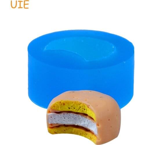 GYL106U 3D Silicone Mold Bitten Cake Bread Chocolate Mold 20mm - Decoden Mini Sweets Polymer Clay Bakeware Molds