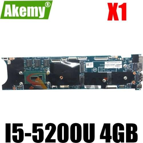 Thinkpad is suitable for X1 Carbon 3nd Gen I5-5200U 4GB notebook motherboard. FRU 00HT352 00HT339 00HT339