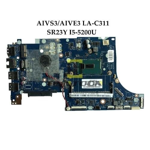 High quality AIVS3/AIVE3 LA-C311 FOR Lenovo E31-70 Laptop Motherboard SR23Y I5-5200U DDR3 100% Fully Tested