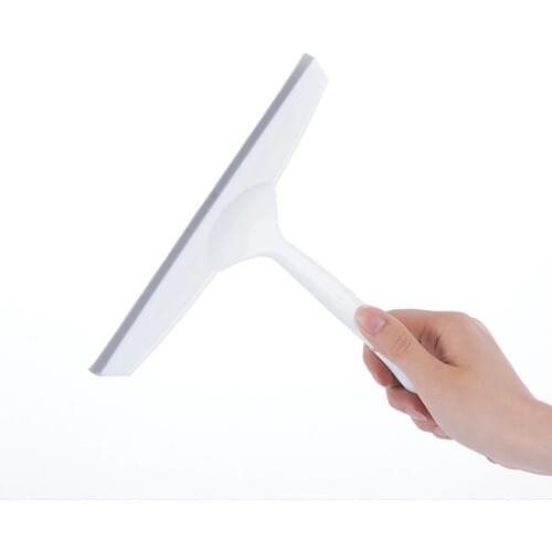 1pc Multi-purpose Soft Glass Scraper Squeegee Wiper Blade Cleaner with Silicone Non-slip Handle for Cleaning Window Mirror Glass