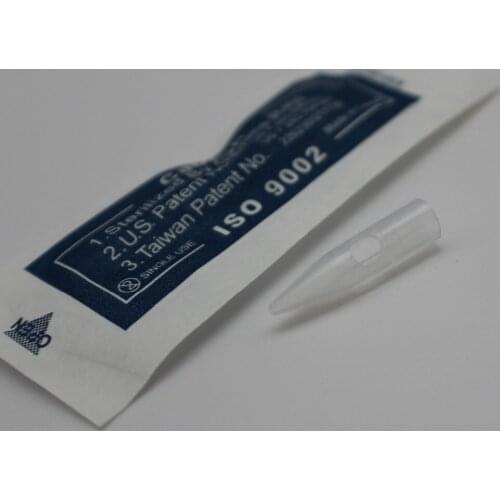 100Pcs 1 PRONG ROUND NEEDLE CAPS Tattoo Needle Tips Fit on MOSAIC MACHINE Permanent Makeup Accessory