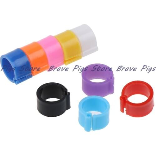 100Pcs Inner Diameter 8mm Pigeon Leg Poultry Dove Tiny Bird Parrot Clip Rings