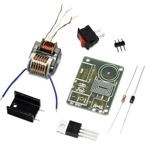 15KV Frequency DC High Voltage Arc Ignition Generator Inverter Boost Step-Up 18650 DIY Kit U Core Transformer Suite 3.7V