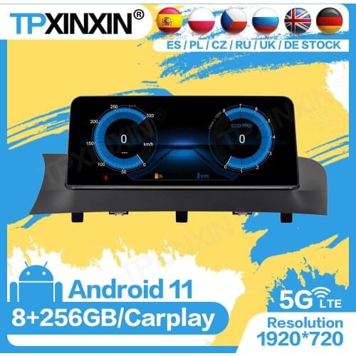 256GB Carplay Radio Receiver Android 11 For BMW X3 X4 F25 F26 2014 2015 2016 Audio Stereo GPS Navigation Video Player Head Unit