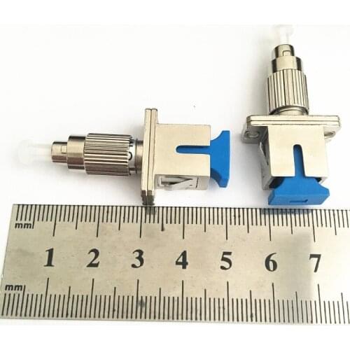 5pcs/lot Good Quality SC Female to FC Male UPC SM Fiber Optic Adapter