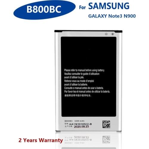 100% Genuine B800BC B800BE battery For Samsung Galaxy NOTE 3 N900 N9002 N9009 N9008 N9006 N9005 Note3 3200mAh Phone Batteries