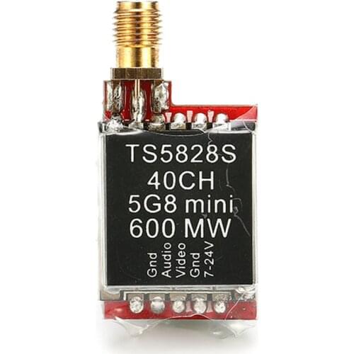 Feiying TS5828S 5.8G 600mW 40CH Mini AV Wireless Transmitter RP-SMA Female For Multicopter QAV250