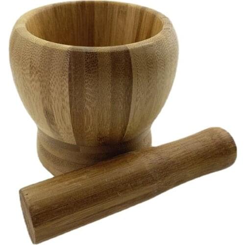 Household Manual Garlic Masher Bamboo Garlic Masher Beating Bowl And Grinding Artifact