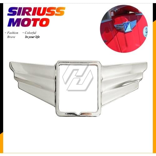 Motorcycle Chrome Wings Logo Trim Case for Piaggio Vespa S 50 2009-2014 S 150 2008-2009 Leader Motor