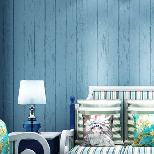 Beibehang Mediterranean style wood wallpaper living room wallpaper backdrop papel de parede para quarto wallpaper for walls 3 d