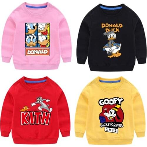 Disney cartoon children who dress the boy girl sports jacket made of pure cotton baby clothes in children jumper