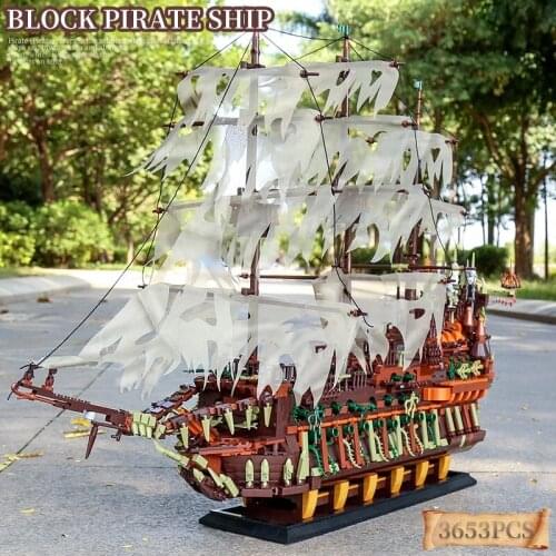 Mould King 13138 Movie Toys Building Blocks Compatible 16016 Flying Dutchman Set Assembly Model Bricks Kids Toy Christmas Gift
