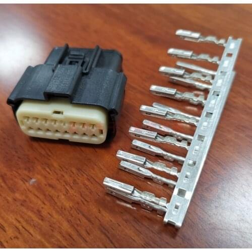 For Ford Mondeo automatic headlight rearview mirror male female plug connector terminal extension cable 2X8 16PIN housing Wing