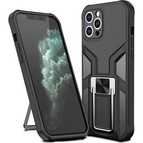 For Iphone 12 Pro Max Mini Shockproof Armor Ring Stand Bumper Case Phone Back Cover For Iphone 12 Mini Sports Cases Cover