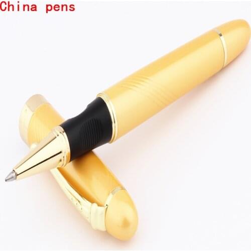JINHAO X450 Golden Spiral pattern marble Business office Medium nib Rollerball Pen New