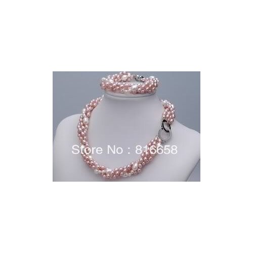 Finery real freshwater pearl necklace Bracelet set